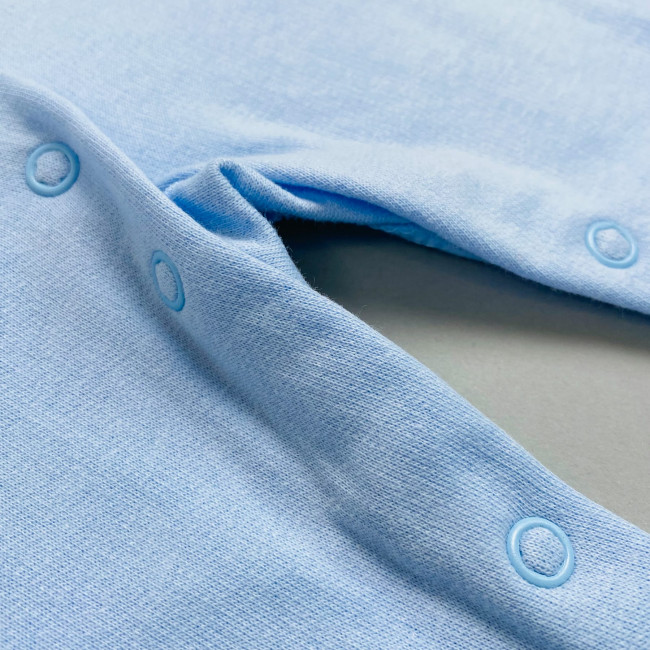 Комбинезон детский с начесом, голубой, Базовая коллекция