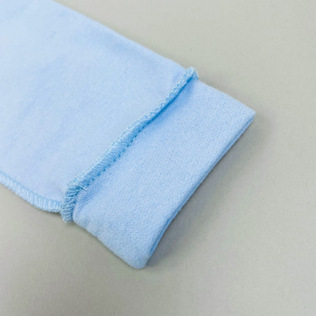 Комбинезон детский с начесом, голубой, Базовая коллекция