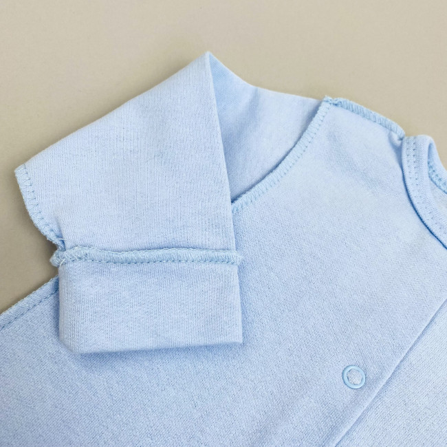 Комбинезон детский с начесом, голубой, Базовая коллекция