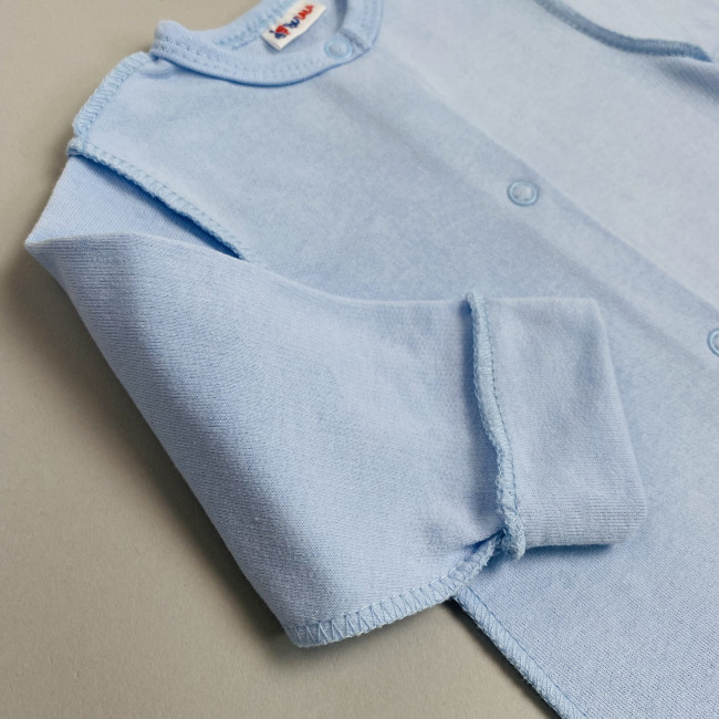 Комбинезон детский с начесом, голубой, Базовая коллекция