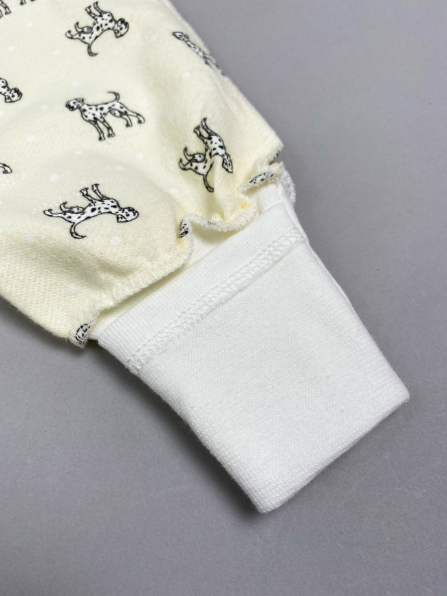 Штанишки детские фланелевые, желтые, Далматинцы