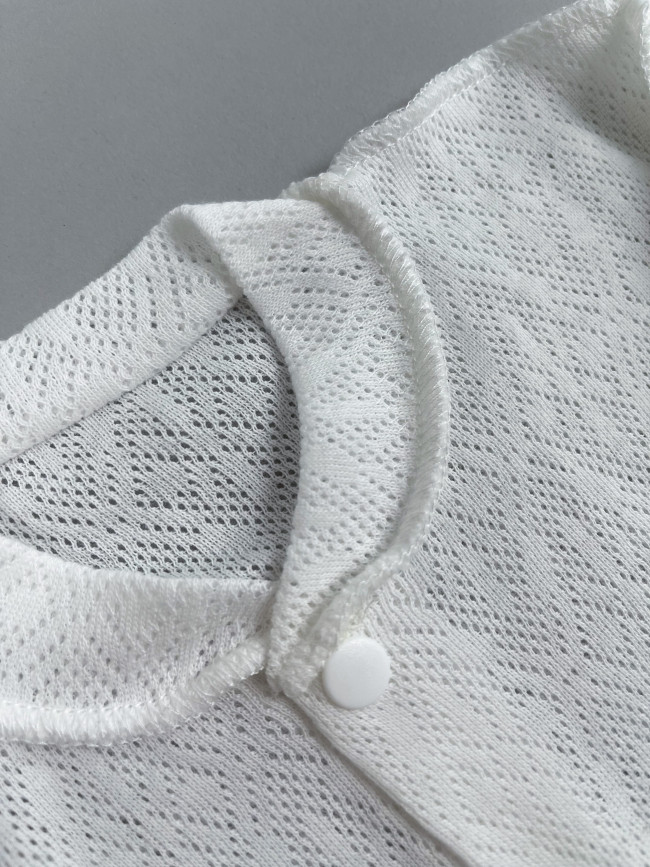 Детская кофточка с длинным рукавом, Пушинка, молочная