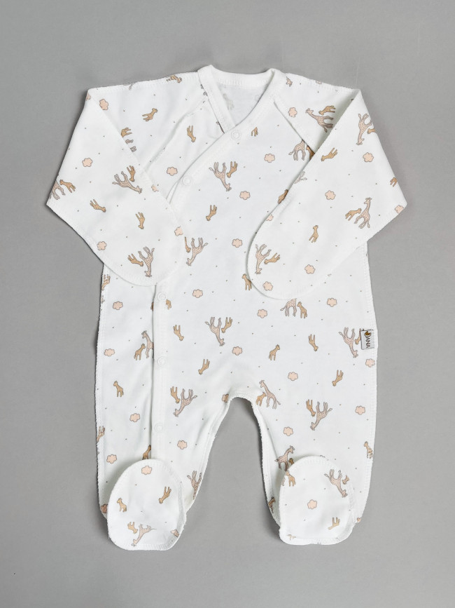 Набор детских комбинезонов на кнопках, Лимпопо, Жирафенок Томка с ручками