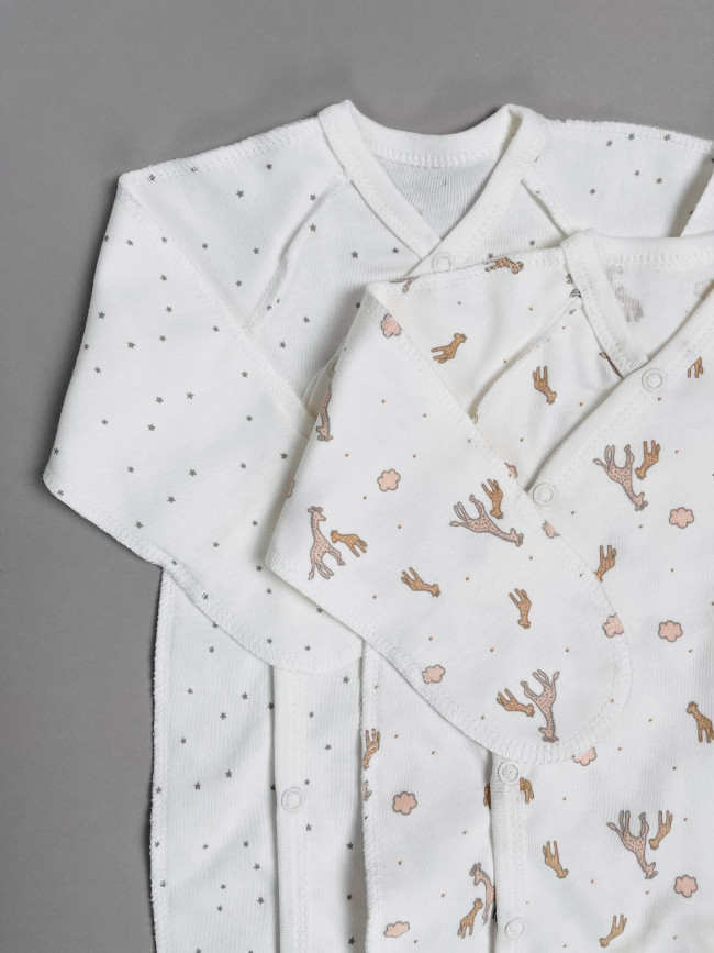 Набор детских комбинезонов на кнопках, Лимпопо, Жирафенок Томка с ручками