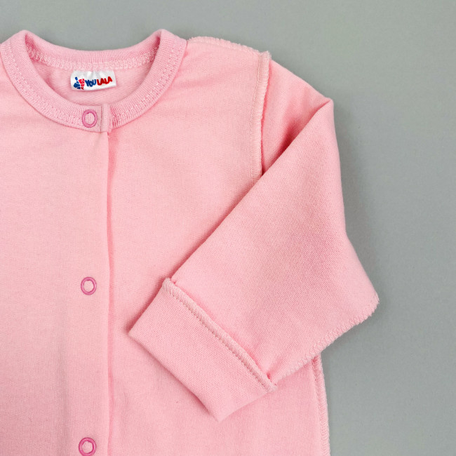 Комбинезон детский с начесом, розовый, Базовая коллекция