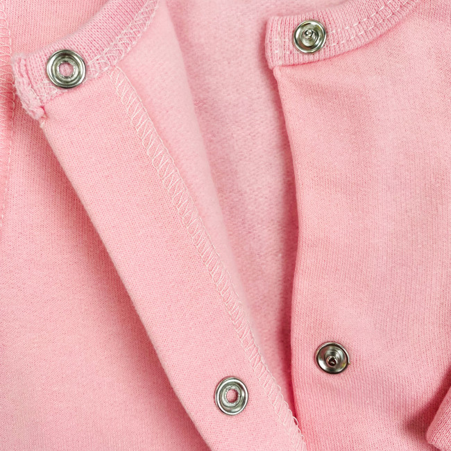 Комбинезон детский с начесом, розовый, Базовая коллекция