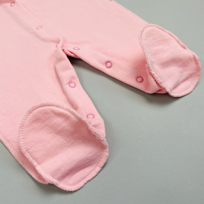 Комбинезон детский с начесом, розовый, Базовая коллекция