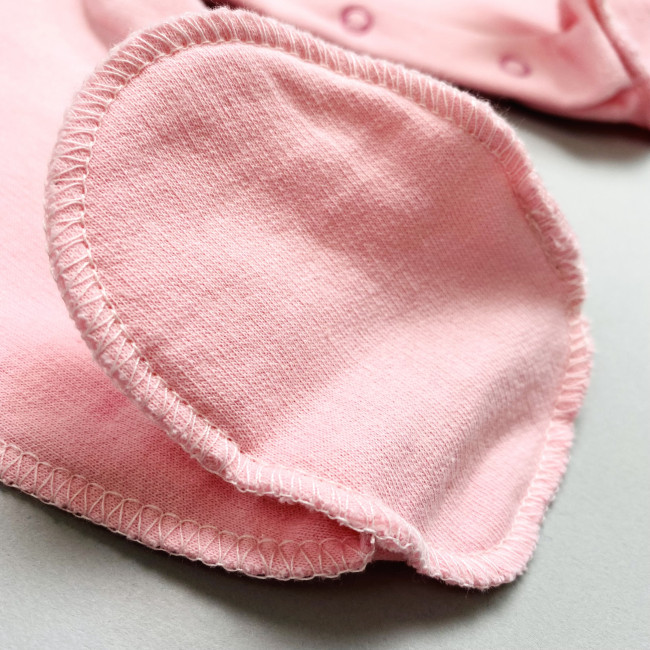 Комбинезон детский с начесом, розовый, Базовая коллекция