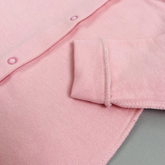 Комбинезон детский с начесом, розовый, Базовая коллекция