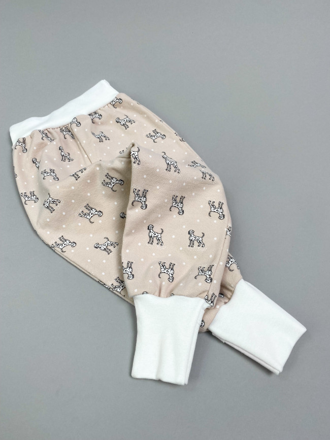 Штанишки детские фланелевые, какао, Далматинцы Штанишки детские фланелевые, какао, Далматинцы