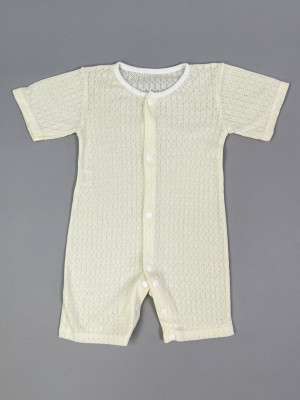 Песочник детский с коротким рукавом, Пушинка, айвори