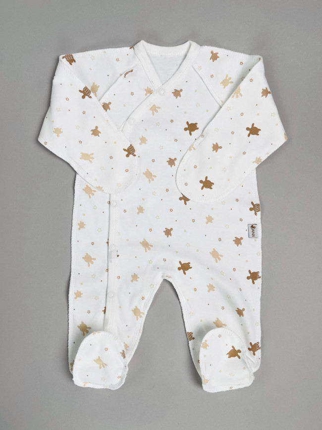 Набор детских комбинезонов на кнопках, Лимпопо, Сладкие черепашки с ручками