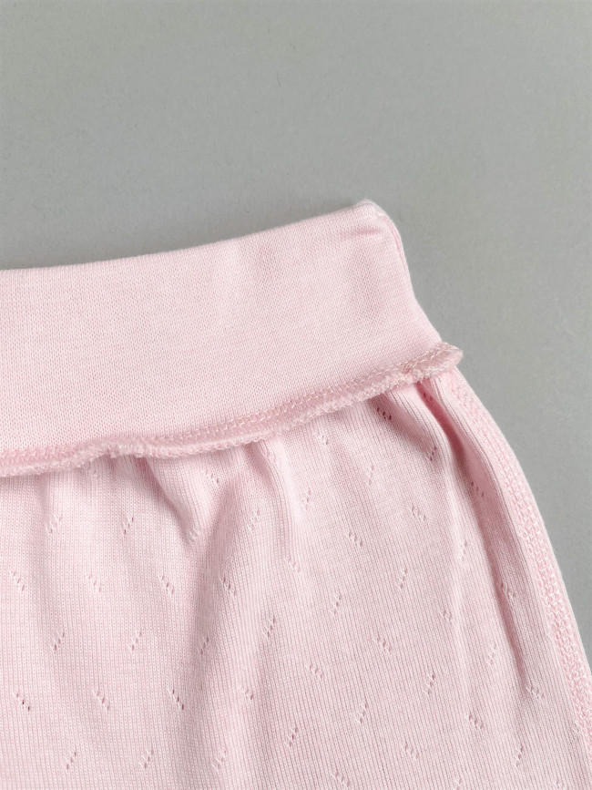 Штанишки детские, розовые, Ажур