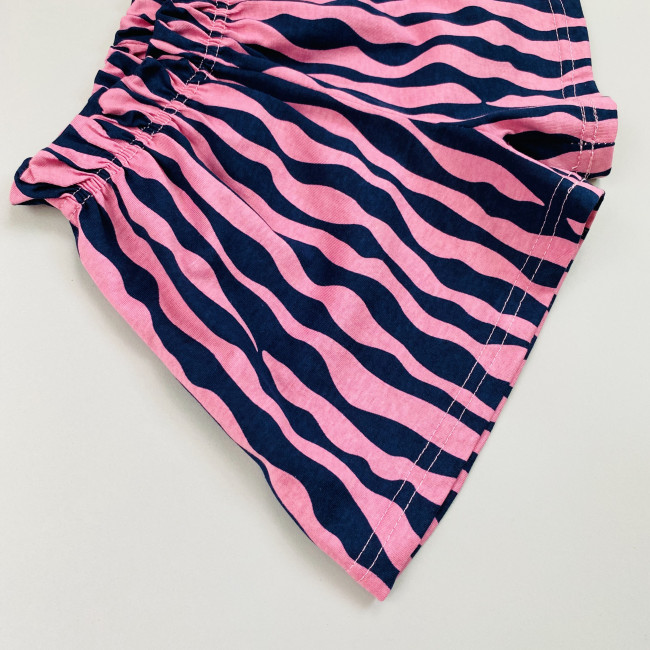 Комплект для девочки розовый, Зебра (кроп-топ и шорты) Комплект для девочки розовый, Зебра (кроп-топ и шорты)