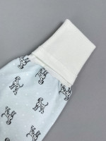 Штанишки детские фланелевые, голубые, Далматинцы