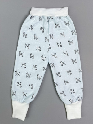 Штанишки детские фланелевые, голубые, Далматинцы Штанишки детские фланелевые, голубые, Далматинцы
