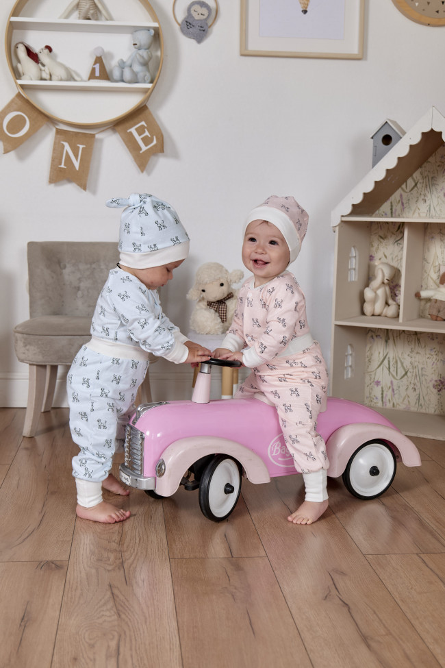 Штанишки детские фланелевые, голубые, Далматинцы Штанишки детские фланелевые, голубые, Далматинцы