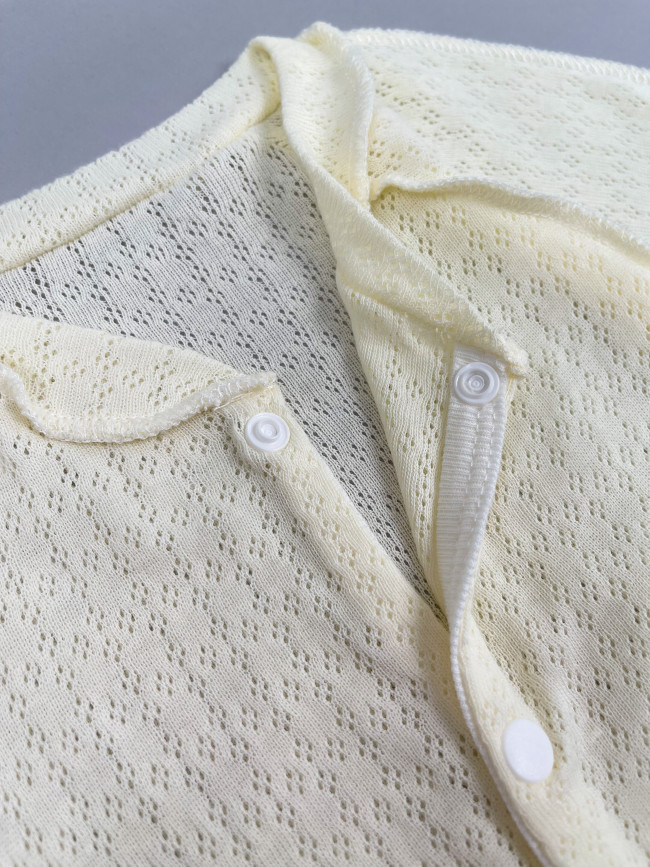 Детский комбинезон с длинным рукавом, Пушинка, айвори