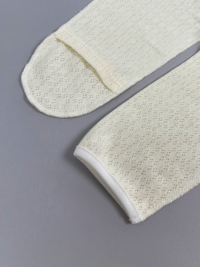 Детский комбинезон с длинным рукавом, Пушинка, айвори