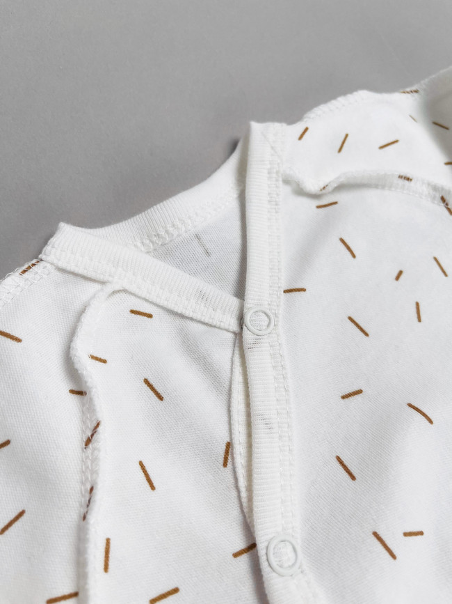 Набор детских комбинезонов на кнопках, Лимпопо, Сладкие черепашки без ручек