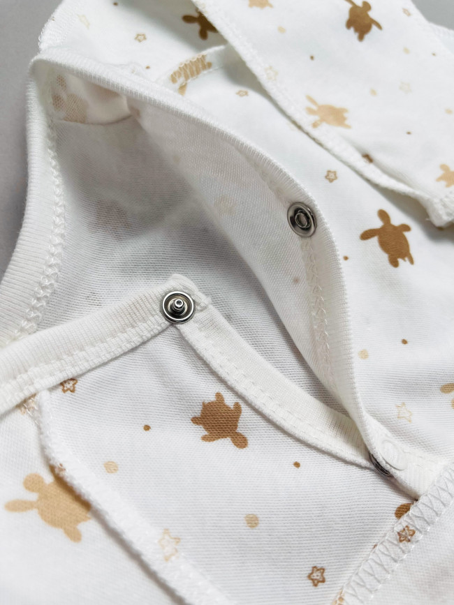 Набор детских комбинезонов на кнопках, Лимпопо, Сладкие черепашки без ручек