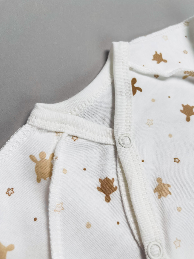 Набор детских комбинезонов на кнопках, Лимпопо, Сладкие черепашки без ручек