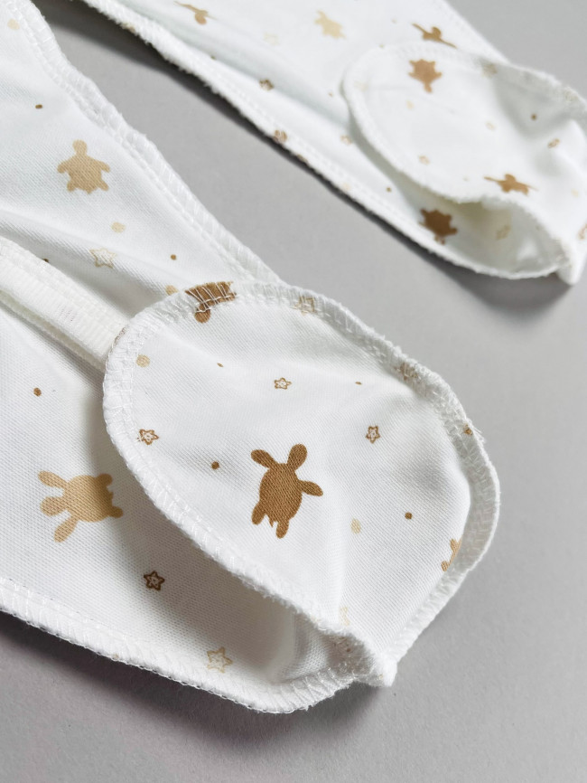 Набор детских комбинезонов на кнопках, Лимпопо, Сладкие черепашки без ручек