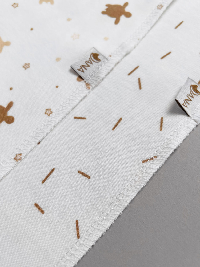 Набор детских комбинезонов на кнопках, Лимпопо, Сладкие черепашки без ручек