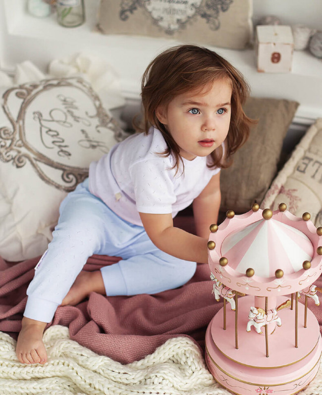 Штанишки детские, голубые, Ажур Штанишки детские, голубые, Ажур