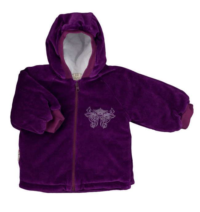 Костюм детский на синтепоне, штанишки и курточка, фиолетовый, Велюр Костюм детский на синтепоне, штанишки и курточка, фиолетовый, Велюр