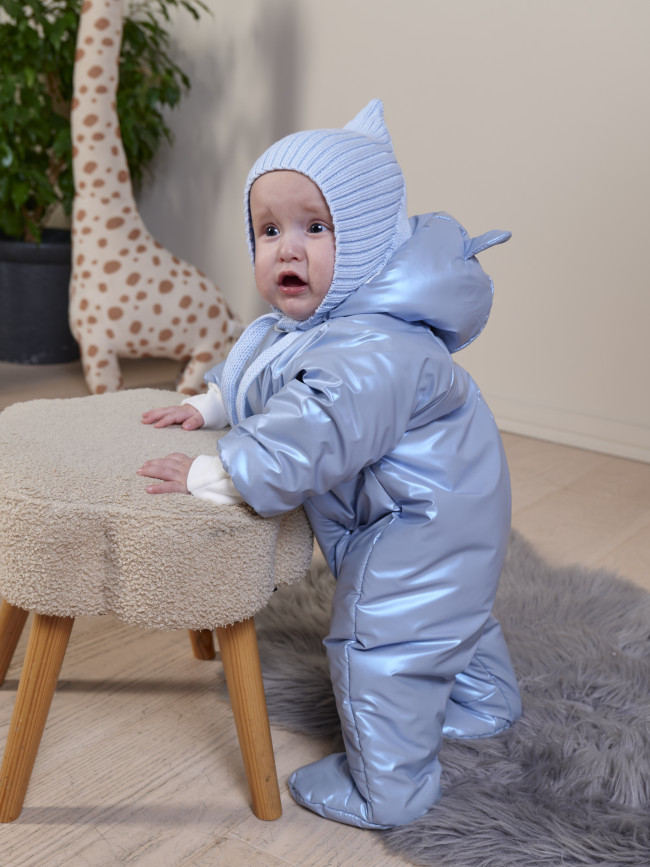 Комбинезон утепленный, голубой, Монклер