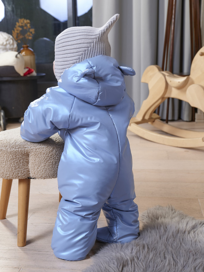 Комбинезон утепленный, голубой, Монклер