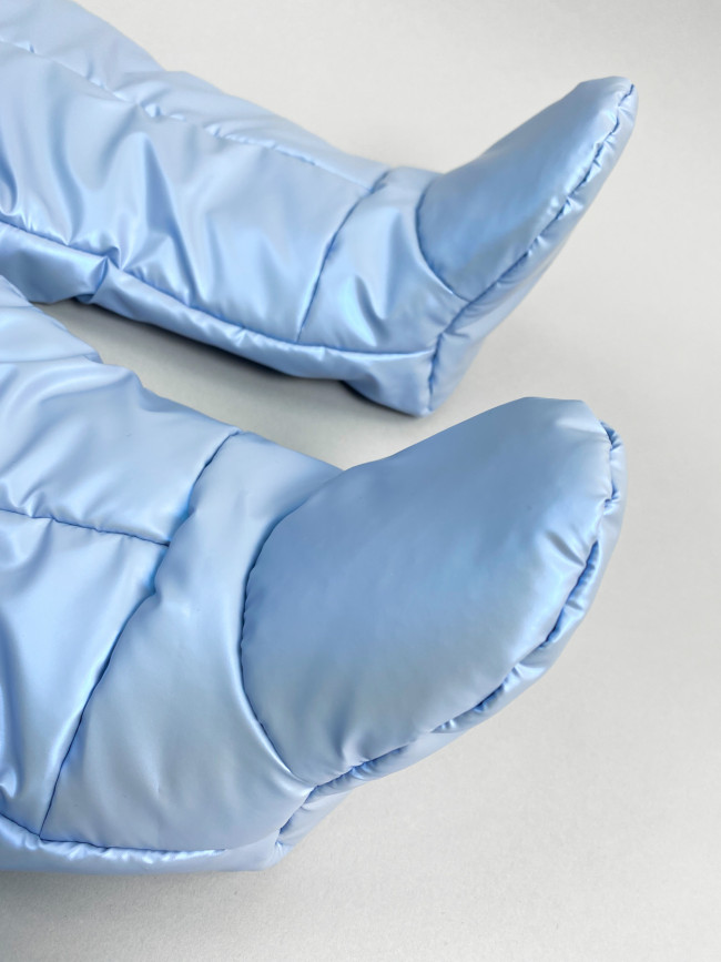 Комбинезон утепленный, голубой, Монклер