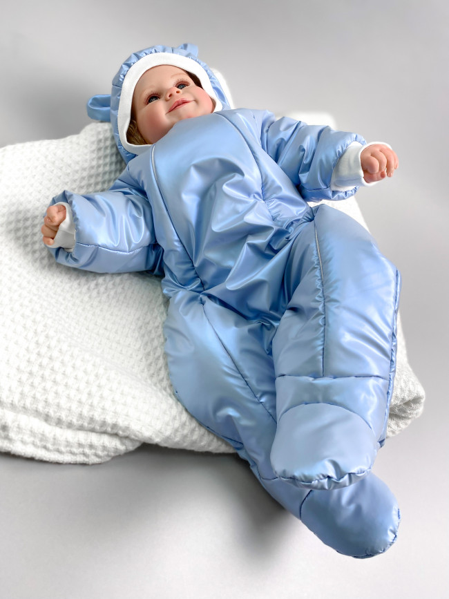 Комбинезон утепленный, голубой, Монклер