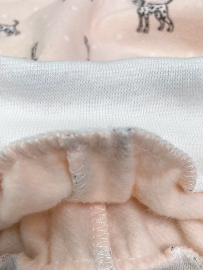 Штанишки детские фланелевые, розовые, Далматинцы Штанишки детские фланелевые, розовые, Далматинцы