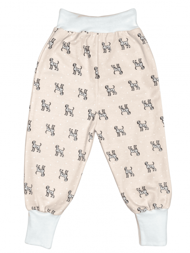 Штанишки детские фланелевые, розовые, Далматинцы Штанишки детские фланелевые, розовые, Далматинцы