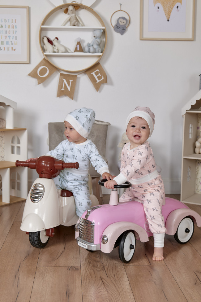 Штанишки детские фланелевые, розовые, Далматинцы Штанишки детские фланелевые, розовые, Далматинцы