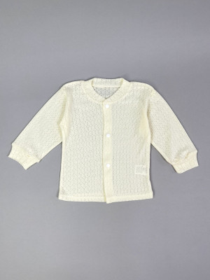 Детская кофточка с длинным рукавом, Пушинка, айвори