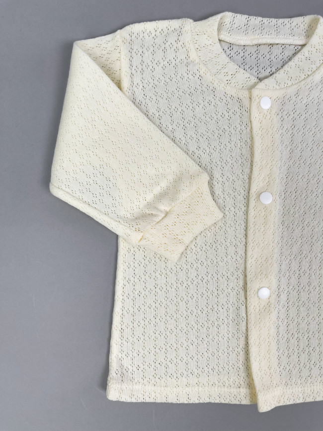 Детская кофточка с длинным рукавом, Пушинка, айвори Детская кофточка с длинным рукавом, Пушинка, айвори