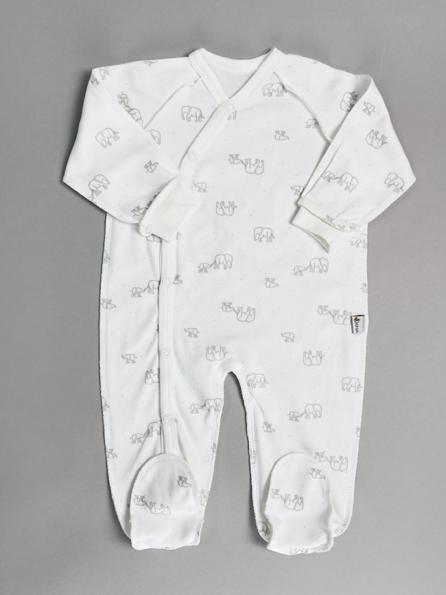 Набор детских комбинезонов на кнопках, Лимпопо, Милый слоник без ручек