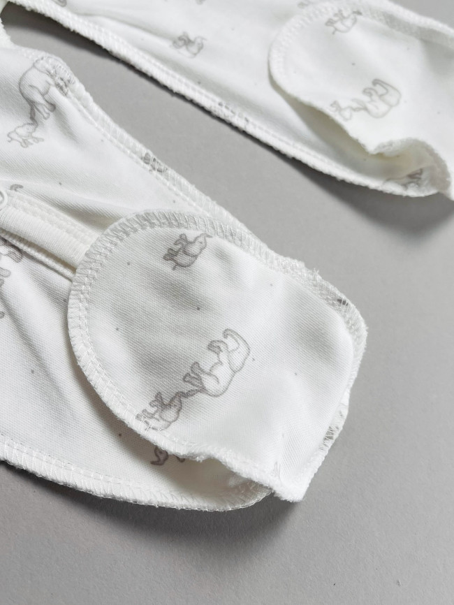 Набор детских комбинезонов на кнопках, Лимпопо, Милый слоник без ручек