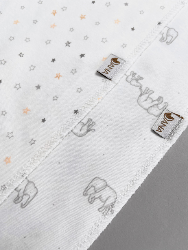 Набор детских комбинезонов на кнопках, Лимпопо, Милый слоник без ручек