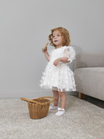 Нарядное белое платье, Бабочки