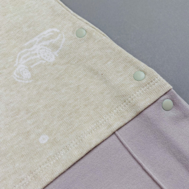 Комбинезон для мальчика комбинированный, бежевый, Машинки