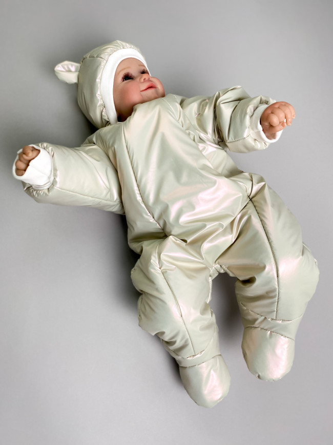 Комбинезон утепленный, жемчужный, Монклер