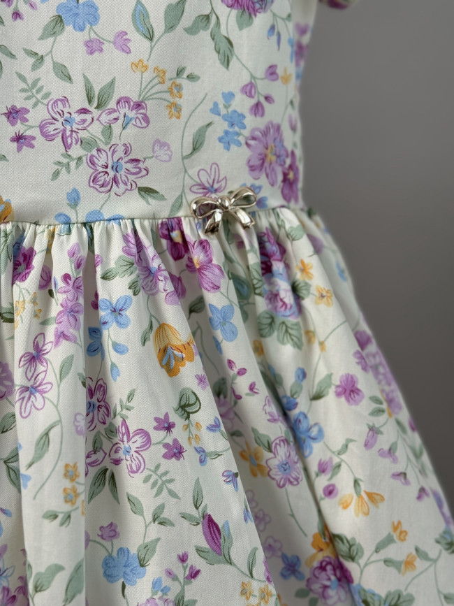 Нарядное платье для девочек, Вита с цветами