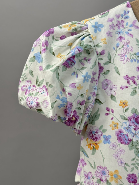 Нарядное платье для девочек, Вита с цветами