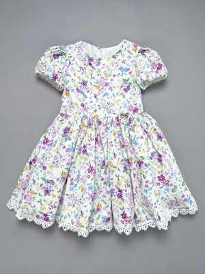 Нарядное платье для девочек, Вита с цветами