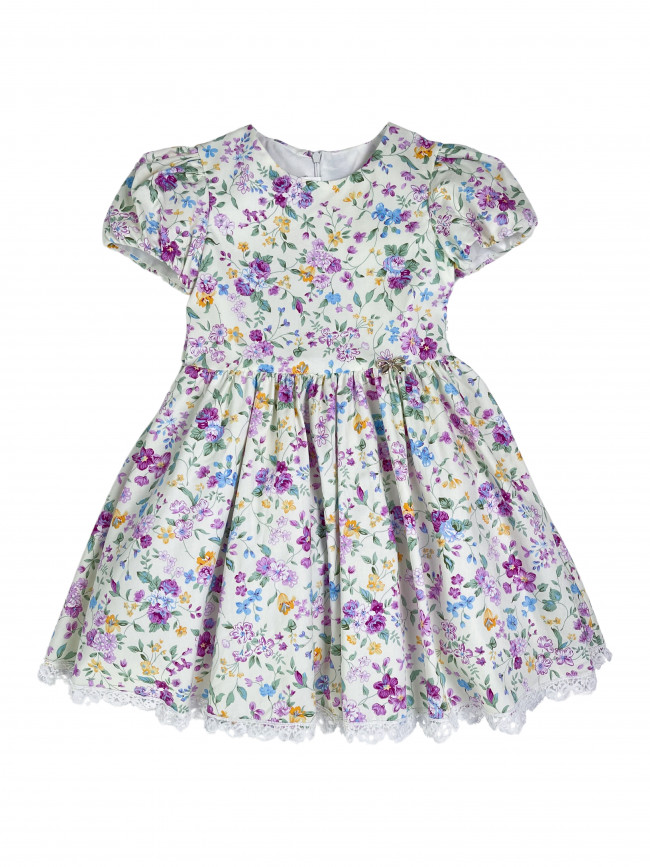 Нарядное платье для девочек, Вита с цветами