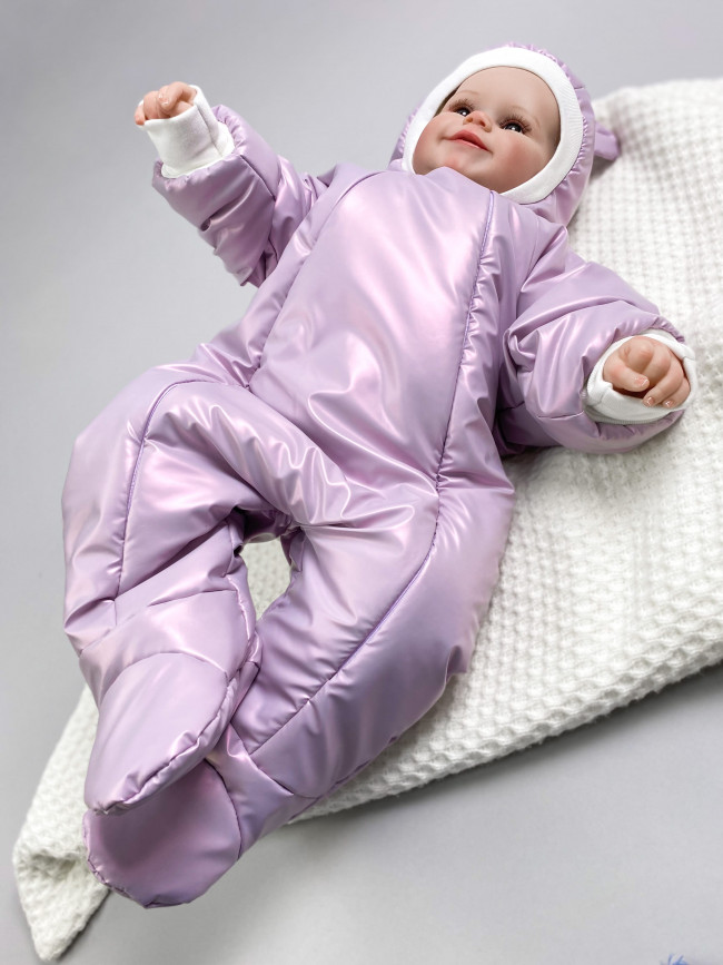 Комбинезон утепленный, сиреневый, Монклер